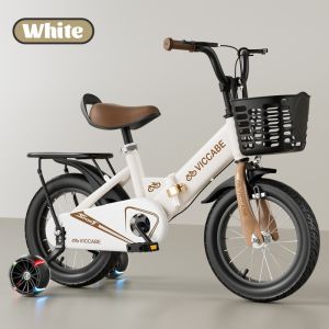 SG[Stock] Foldable Kid Bike With Training Wheels & Basket Height Adjustable For 2-12 Age Save Effort Childrens Gift