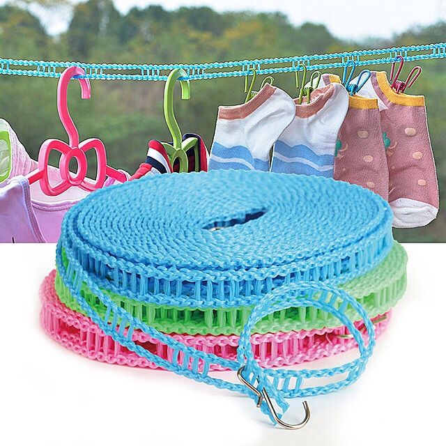 Non-slip Clothesline Clothes Dryer Outdoor Cloth Hanging Rope Sampayan