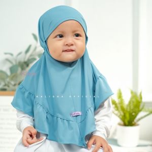 Hijab Anak Alnaira Kerudung Jersey Hijab Geblus Anak Umur 0-2 Tahun Jilbab Instan