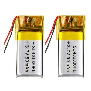 PlN LIPO 401020 3.7V 50mAh THÍCH HỢP CHO ĐỒNG HỒ THÔNG MINH VÀ CÁC THIẾT BỊ ĐIỆN TỬ NHỎ KHÁC