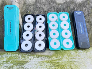 HỘP ĐỰNG TRỤC CÂU ĐÀI HÃNG ZHONGZHOU NHỰA CỨNG ABS HỘP KÈM 8 TRỤC KÈM GHIM TRỤC