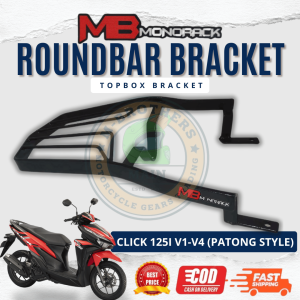 Honda Click 125 V1-V3 (Patong Style) Round Bar MB Monorack Topbox Bracket for Motorcyle