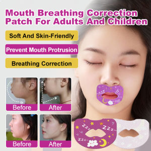 Breathing Mouth Tape for Adults/Kids Anti-Snoring Strips Sleep Mouth Closed Tape Cartoon Design Mouth Breathing Correction Anti Snoring Mouth Tape for Sleeping