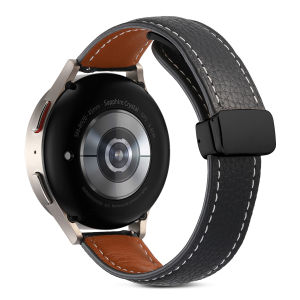 Zenia 20mm Skin-friendly Leather Watch Strap for Garmin Forerunner 70/170/165/55/645 Music/245 570 42mm Venu SQ Approach J1 S12 S40 S42 S44 S50 Vivoactive 6 5 3 Vivomove Style/Luxe/HR/Trend/Sport D2 Air X10 Haylou LS12 RS4 Plus Amazfit Bip U Pro GTS 2 4