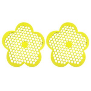 CHUAN 2Pcs สีเหลืองทาเล็บ เกาะผึ้งลอยน้ำ 7.87นิ้วค่ะ กลมกลมๆ ที่ให้น้ำผีเสื้อและผึ้ง ล่อแมลง ทนทานต่อการใช้งาน ที่ให้อาหารผึ้ง ตกแต่งสวน