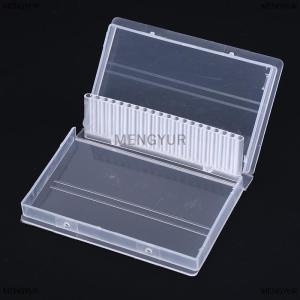 [COD] MENGYUR 20 hole nail drill bits box plastic display stand container for 3 32 bits drill
