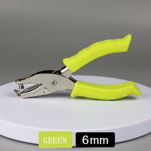 6MM Hole ID Puncher Single Hole Silicon Anti Slip Handle Scrapbooking Binding Stationary School Office Supplies