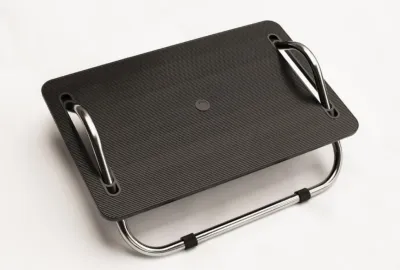 IKEA Ergonomic Posture Board Adjustable Movable Under Table Foot Rest Board Stand Foot Relief Board (Black)