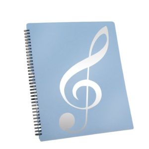 CANVELL 40 Pockets Multi-layer Music Score Folder Contiguous Page Design Detachable A4 Sheet Music Folder Choir Folder Fits Letter Size Piano Music Score Folder Note Folder