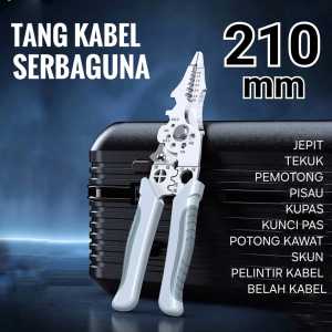 TANG KUPAS KABEL 8" INCI 10in1 TANG LISTRIK SERBAGUNA TANG POTONG KABEL 21cm WIRE STRIPPER 211MM MURAH BAGUS