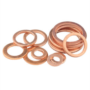 Copper Solid Washer Shim Flat Ring Gasket M5 M6 M8 M10 M12 M14 M16 M18 M20 M22 M24 M27 M30 M33 M36 M42 M45 M48 Rings Seal Plain Spacer Washers