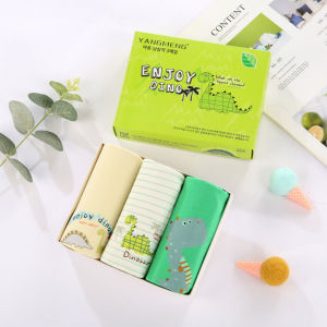 กางเกงบ็อกเซอร์เด็ก ลายการ์ตูน 1กล่อง4ตัว ผ้าฝ้าย นื้อผ้านิ่มใส่สบาย กางเกงในเด็กหญิง 1-2-4-7ขวบ