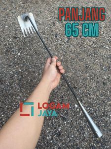 Alat Kebun Taman Garuk Mini Serbaguna Panjang 65 cm/Pencabut Rumput/Pengembur tanah/ Pacul Cangkul Garpu Garukan Tanah Mini/ Cocok untuk bertani dan berkebun
