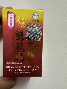 Nhân sâm tuyết liên truy phong hoàn nhập khẩu Malaysia hỗ trợ xương khớp