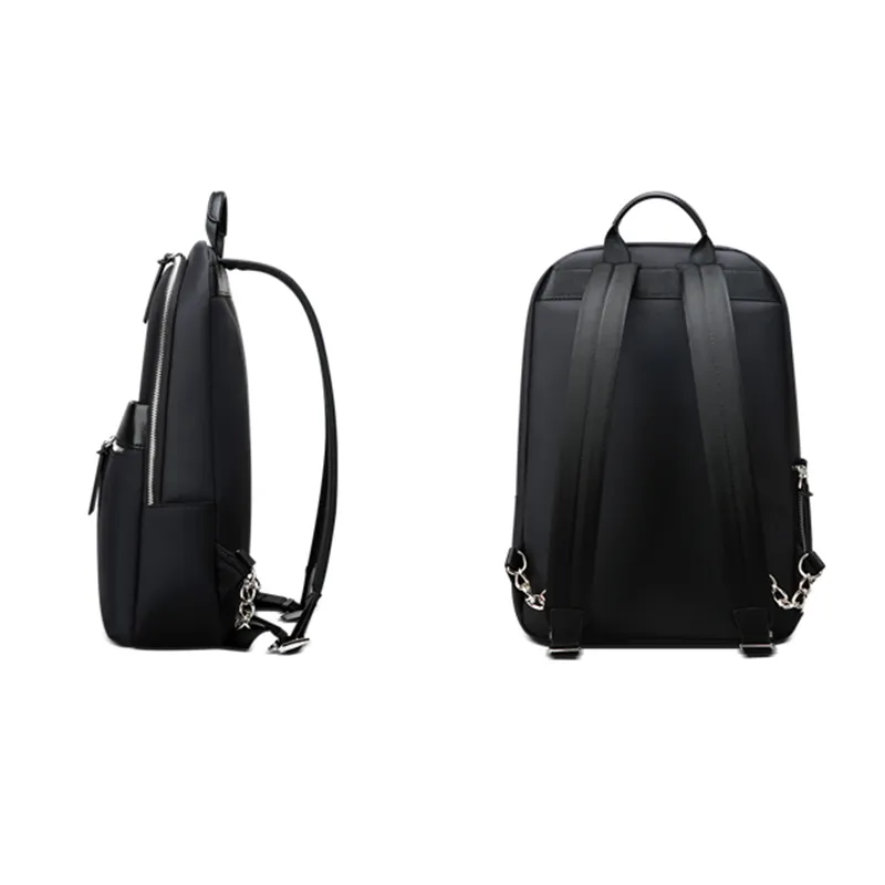 Leacat Slim Backpack Nylon Waterproof Thin Large Capacity Laptop