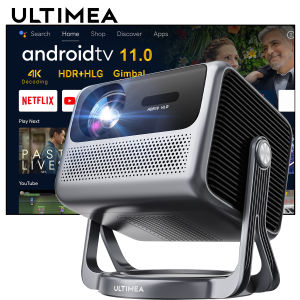 ULTIMEA  Projector 4K Android tv 11 with 90° Gimbal Full HD 1080P 600 ANSI 5G WiFi Bluetooth Projectors Auto Focus Home Theater Beamer Nova C40