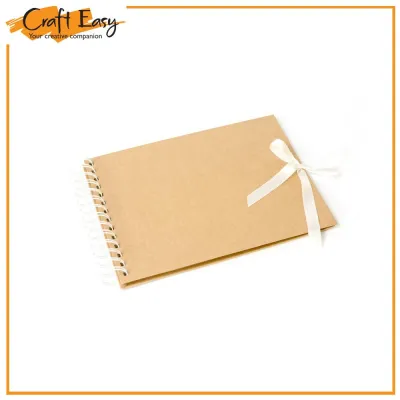 Craft Easy 7x9 Kraft Scrapbook Album (12 Brown Pages)