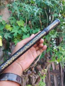 Tongkat komando kayu galih kelor ukir