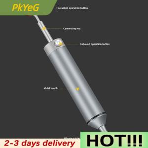 PkYeG 1Pc Aluminum Alloy Powerful Desoldering Pump Picker Suction Tin Soldering Pen Removal Vacuum Solder Iron Welding Repair Tool