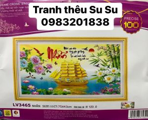 Bộ sưu tập các mẫu tranh thêu chữ thập chữ Nhẫn