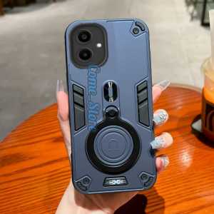 Casing Hp  For Samsung Galaxy A07 Hard Case Robot Hit Eye Whit Ring Dengan Pelindung Camera HP