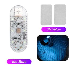 Mini Car Sensor Touch Light LED Auto Interior Atmosphere Lamp Wireless USB Rechargeable Reading Light for Car Ceiling Door