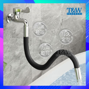 Flexible Hose Silicone Tube Kitchen Faucet Universal Interface 360 Faucet Extension Pili Paip Air Sinki Getah Paip W Hardware] [T]