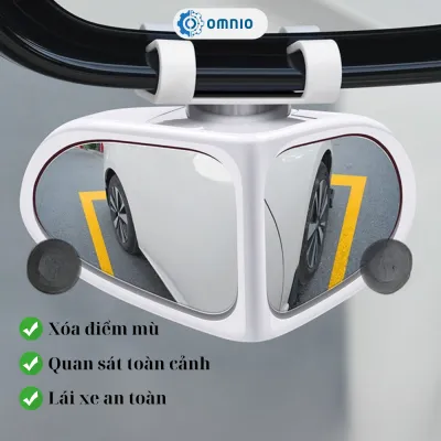 Gương Chiếu Hậu Điểm Mù 360 Độ Ô Tô – Hỗ Trợ Quan Sát Giảm Góc Khuất Dễ Lắp Đặt
