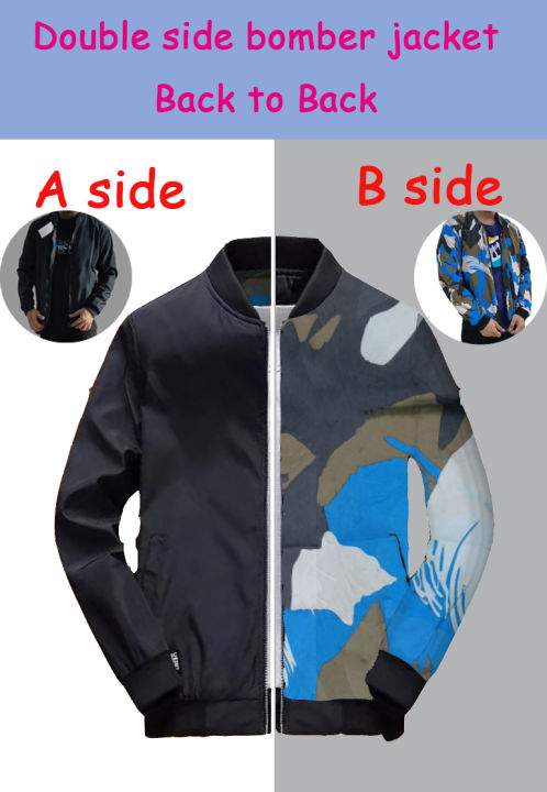 Double sided hot sale bomber jacket