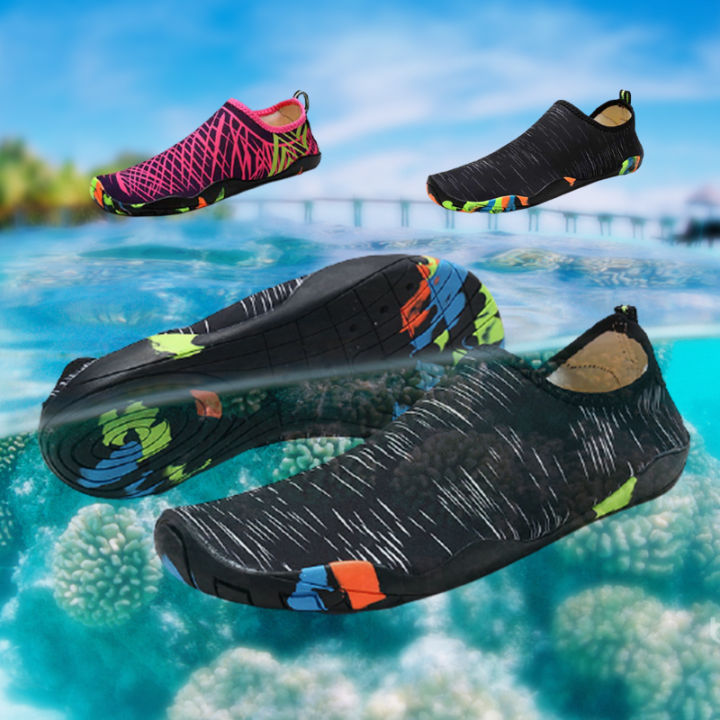 Quick-Drying] Anti-Slip Swimming Water Aqua Shoes Men Women Beach