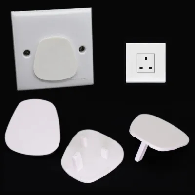 Protection 6 pcs/lot 3 pins security Child Electric Socket Outlet Plug Two Phase Safe Lock Cover Baby Kids Safety B5021277
