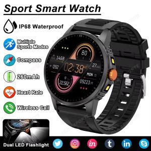 2026 HUAWE1 Smart Watch Mens GPS Sports Outdoor 1.5" AMOLED Screen LED Flashlight Compass Multiple Sports Modes Health Monitoring BT Call Smartwatch 5ATM Waterproof