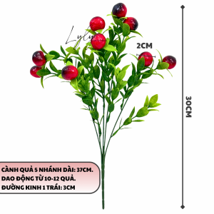 Cây Giả Cành Qủa giả Trang Trí Nhà Cửa Quán Cà Phê Decor Tết
