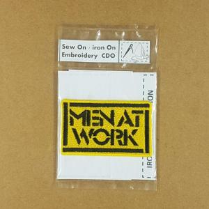 Men at work iron on embroidery patch