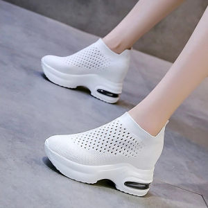 Giày Nữ Đế Cao 8CM Chất Co Giãn Siêu êm PS435-1169