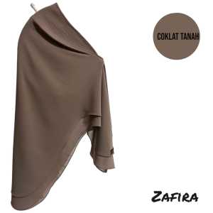 Khimar Instan Zafira Ceruty Polos Elegan