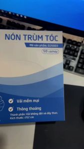 Combo 50 cái nón trùm tóc phòng sạch con sâu VT