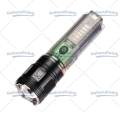 Senter LED Laser X36 Senter Transparan Solar Panel/Senter X36 LED Laser Transparan Solar Panel Rechargeable 7 Mode/Senter LED X36 Jarak Jauh Super Terang/Senter Led High Power Zoom Jarak Jauh Senter X36 Sorot 100000 Lumens Sorot Super Terang. 