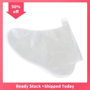 🔥🔥🔥sjqgqx 100pcs Clear Plastic Disposable Bath Liner Foot Pedicure Spa Wax Cover Bag Sock