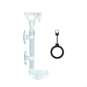 MODERNLUX Có thể điều chỉnh. Ống cho cá ăn Nhựa Có thể thu gọn Máy phân phối thức ăn cho cá cảnh. Chống tán xạ Máy phân phối thức ăn cho cá Sử dụng cho bể cá.