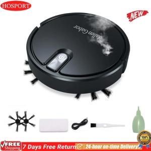 [HOM] Smart Robot Vacuum Cleaner with Suction Robot Vacuum and Mop with Rubber Brush for Pet Hair Carpets and More