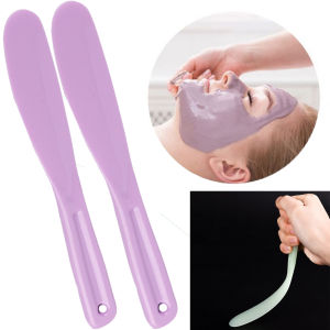 1pc Salon Home Face Beauty Makeup Applicator Stick Mask Spatulas Beauty Scoop Silicone Mask Stick Cosmetic Spatula Mask Mixing Spoon Eye Cream Stick