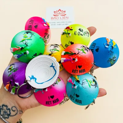 Móc khóa lưu niệm Nón Lá Việt Nam loại 5cm Handmade