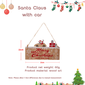 Retail Ministry Pawfect Square Wooden Door Hanging Sign Christmas Ornament Xmas Festival Decoration Hanging Sign