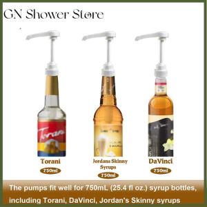 [GN Store] 1PC Syrup Pumps Dispenser Replacement Sauce Pressure Nozzle Bottle Pump Containers for Coffee Kitchen Seasoning Liquid