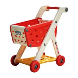 Children Pretend Play Baby Shopping Cart Push Cart for Kids Supermarket Trolley Pretend Market Cart Toy