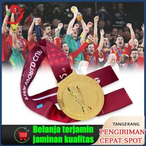 Medali Piala Dunia2022 FIFA Qatar Football League Hercules Cup Messi Champion Badge Souvenir