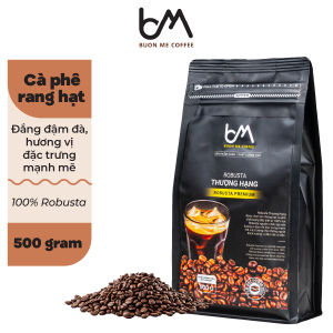 Cà Phê Robusta Rang Hạt Thượng Hạng Buôn Mê Coffee 500g