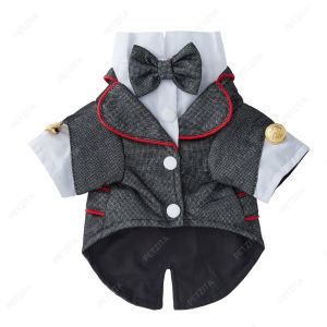 🇹🇭พร้อมส่ง🇹🇭 เสื้อเชิ๊ตสูทสัตว์เลี้ยง สุดเท่ห์ สูทงานแต่ง เสื้อใส่ออกงาน for pet สุนัข หมา แมว