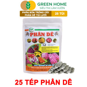 Phân Dê Trồng Lan Greenhome 25 Túi Lưới Dài 10cm Đã Qua Xử Lý Không Mùi Kích Rễ Phong Lan Hoa Đậm Màu Lâu Tàn